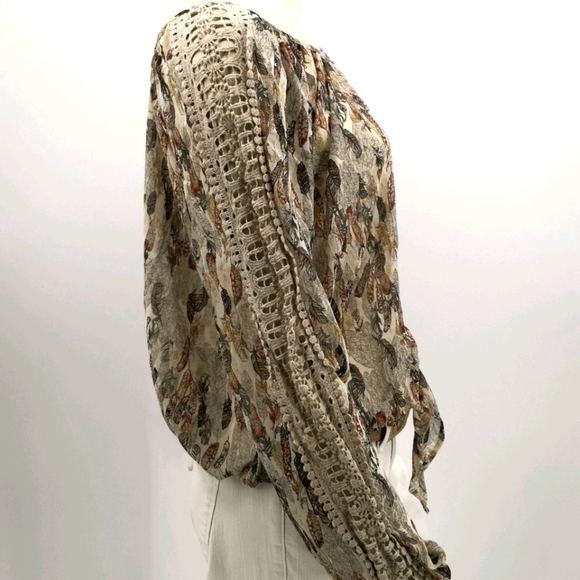 American Rag Women's S Long Sleeve Boho Blouse - Picture 6 of 12